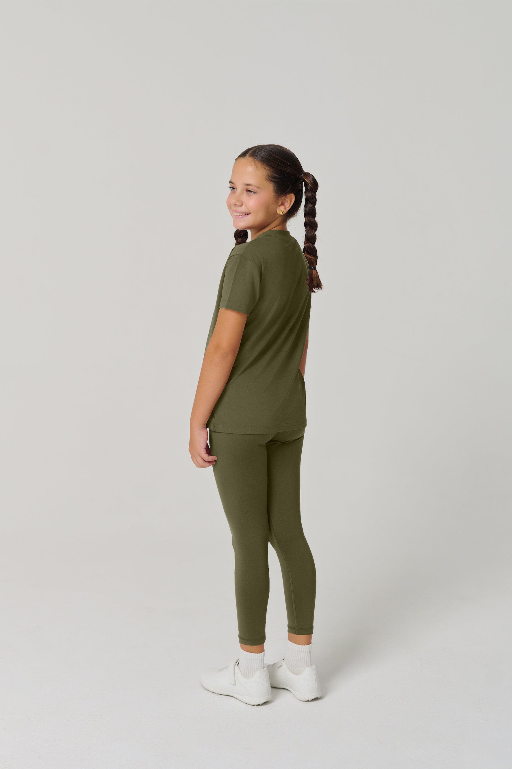 MULU Classic Kids DryFit Leggings - Green
