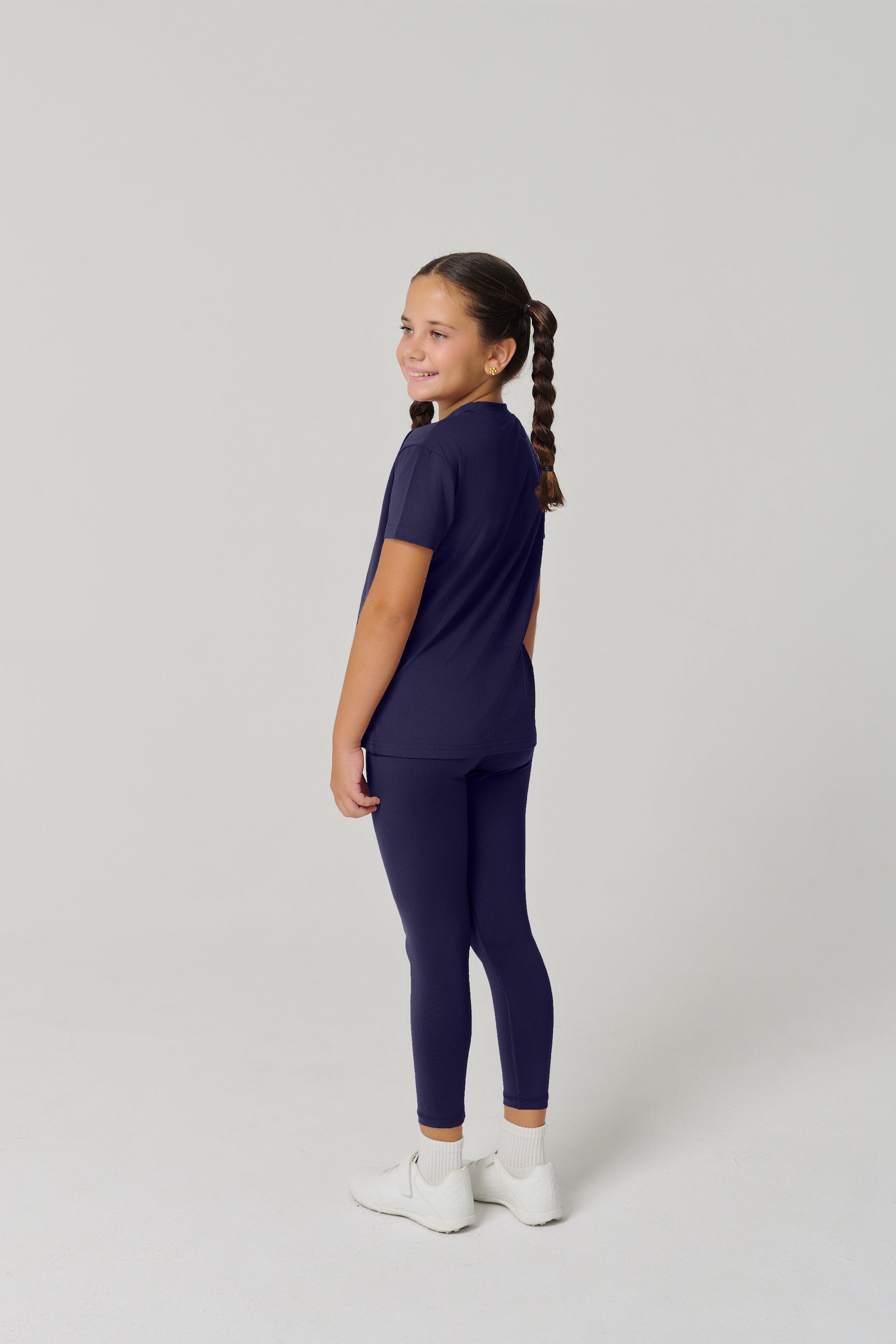 MULU Classic Kids DryFit Leggings - Navy