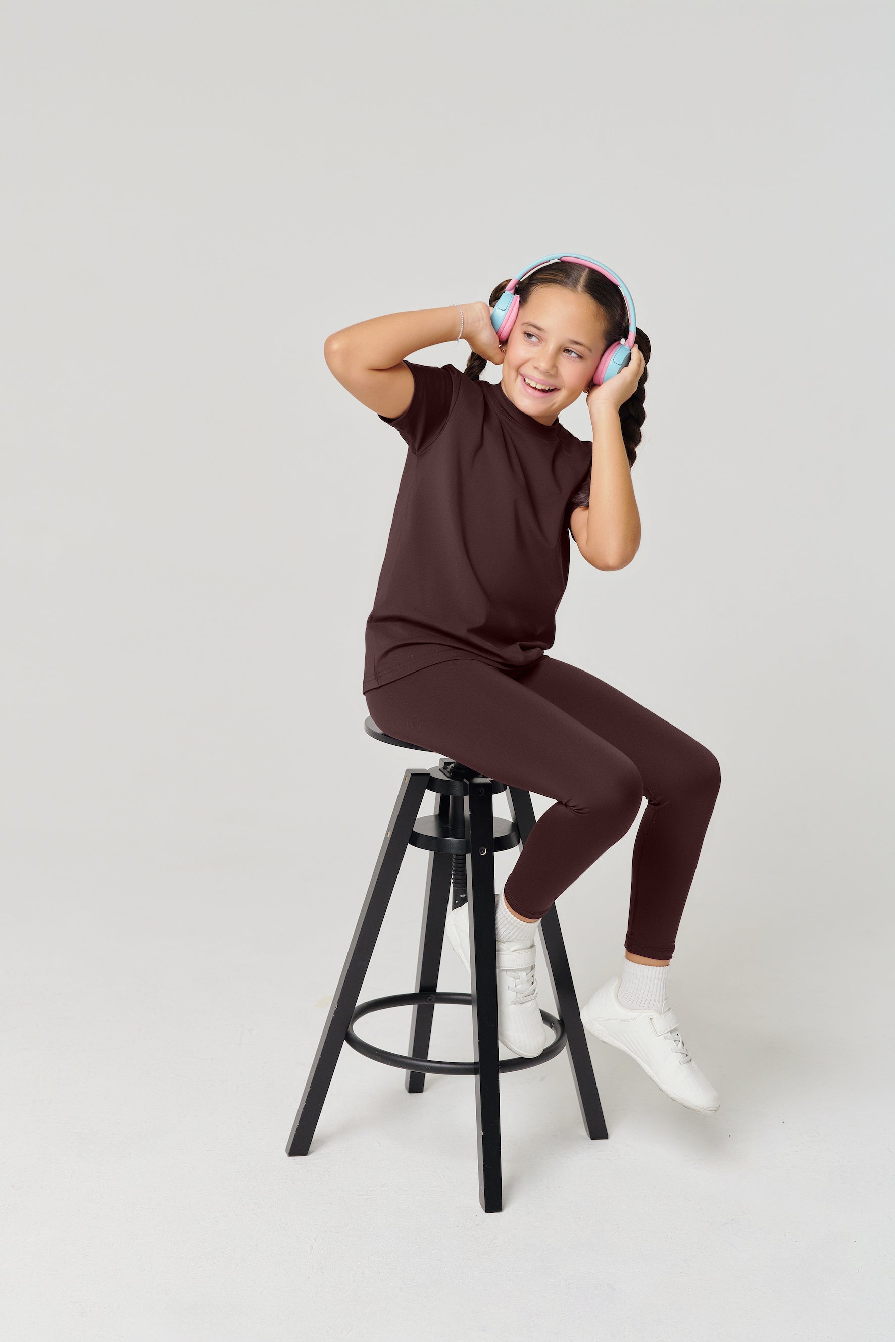 MULU Classic Kids DryFit Leggings - Brown