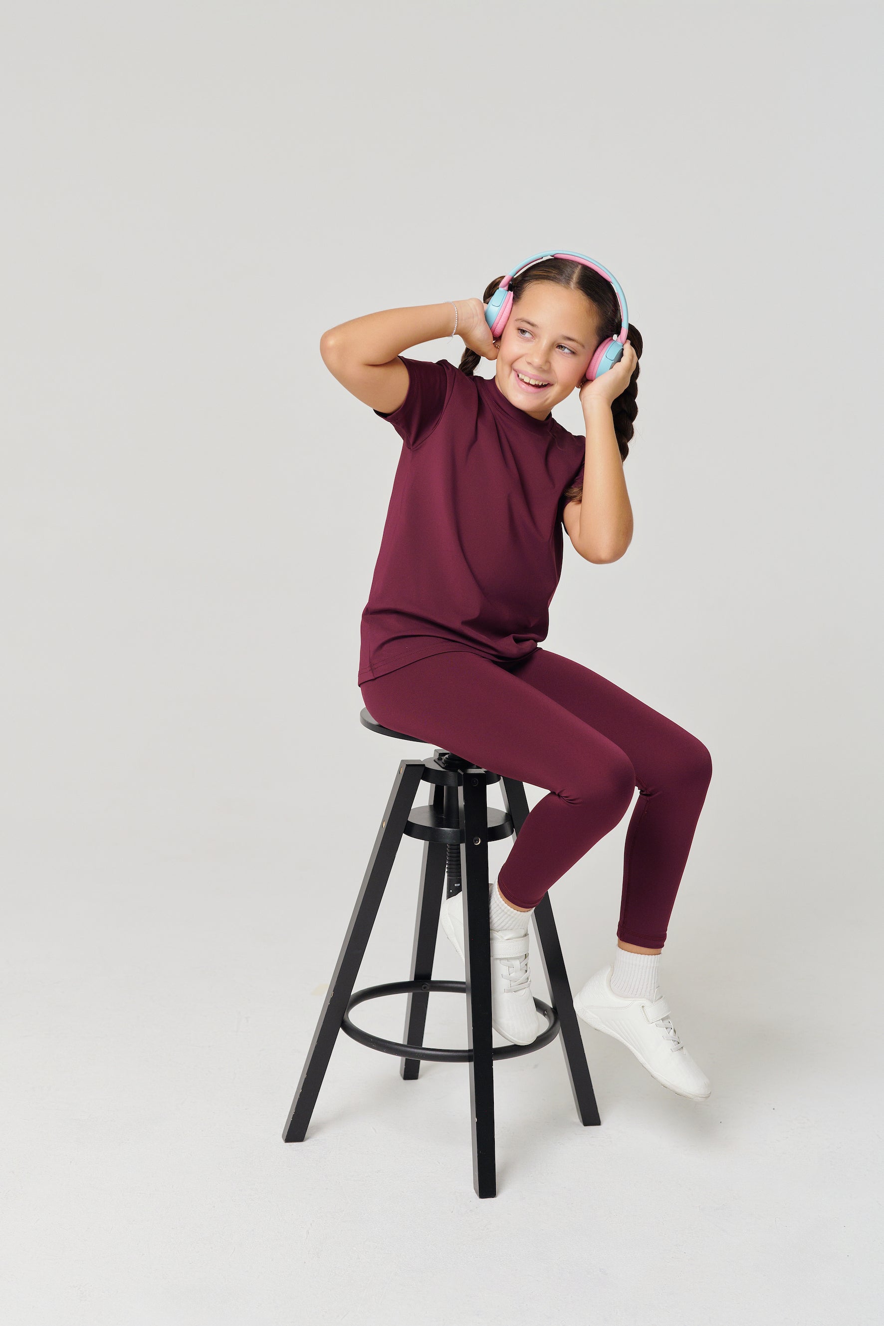 MULU Classic Unisex Kids DryFit T-shirt - Maroon