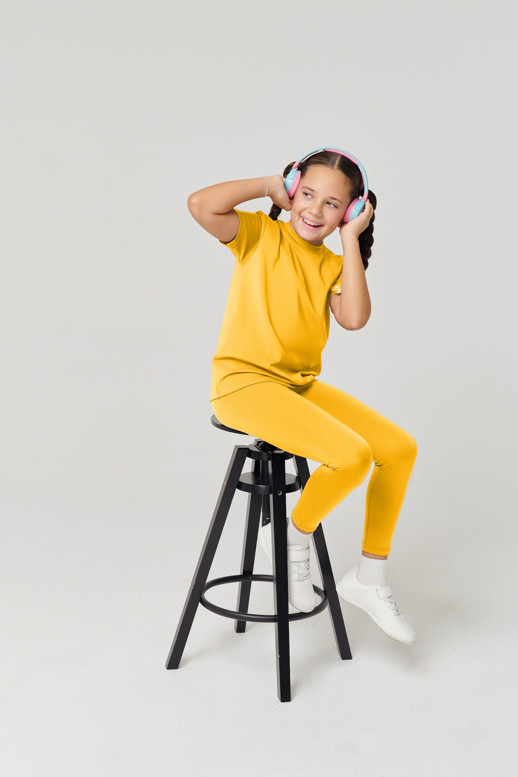 MULU Classic Kids DryFit Leggings - Yellow
