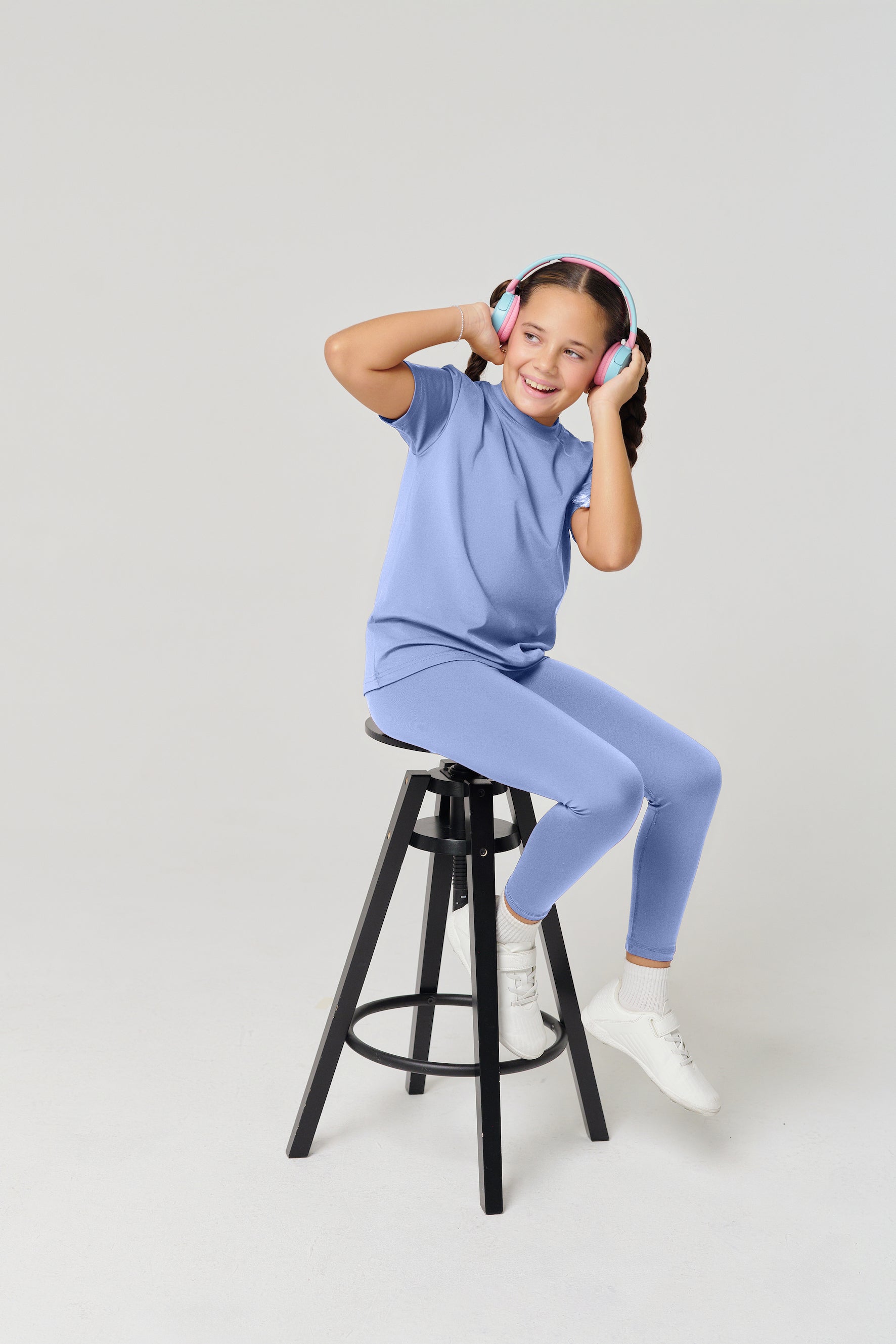 MULU Classic Kids DryFit Leggings - Light Blue