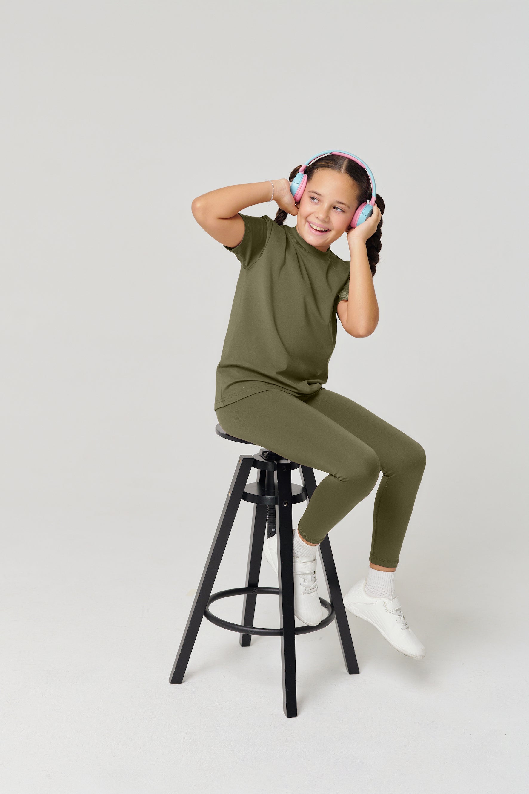 MULU Classic Kids DryFit Leggings - Green
