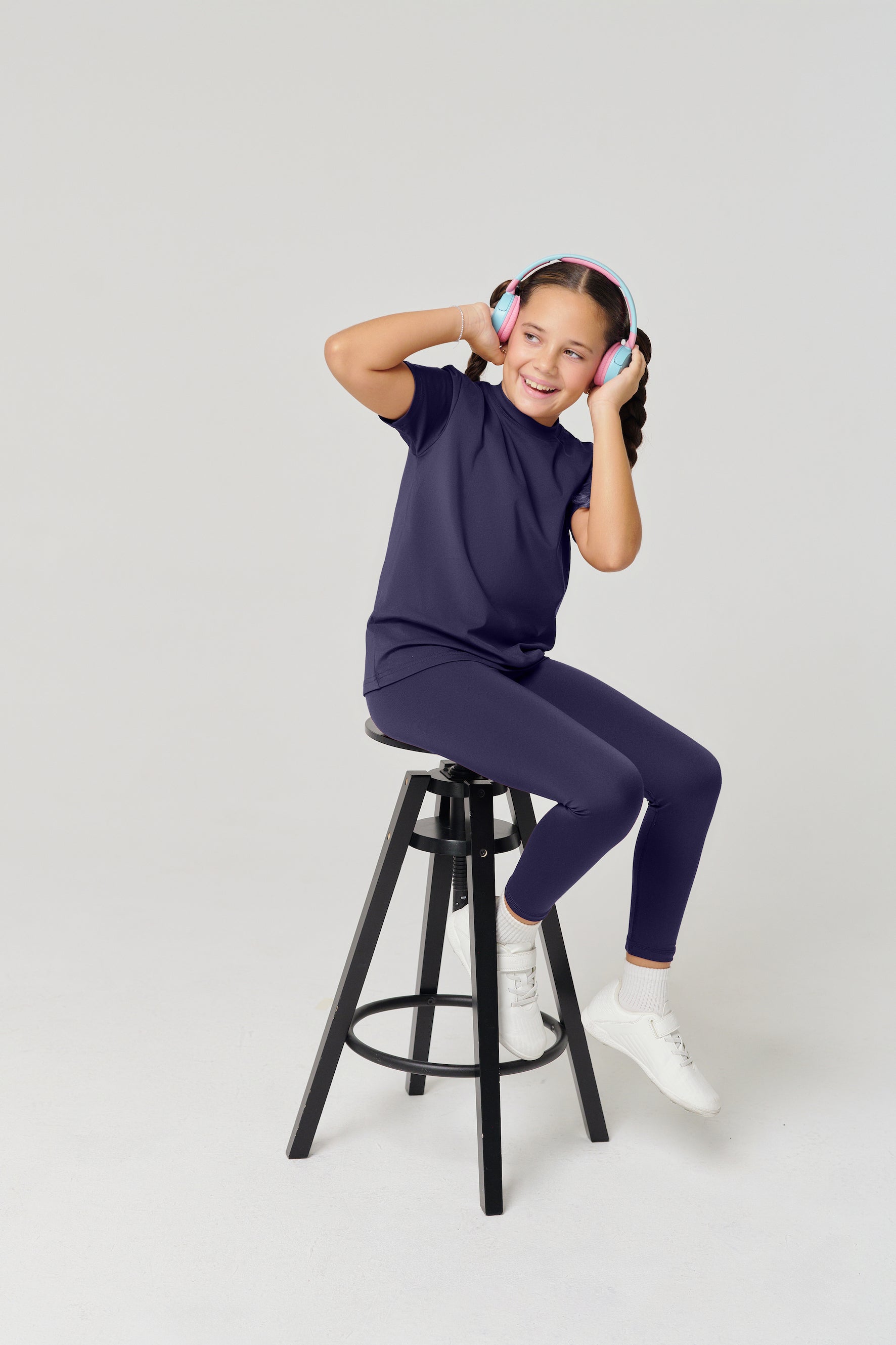 MULU Classic Kids DryFit Leggings - Navy