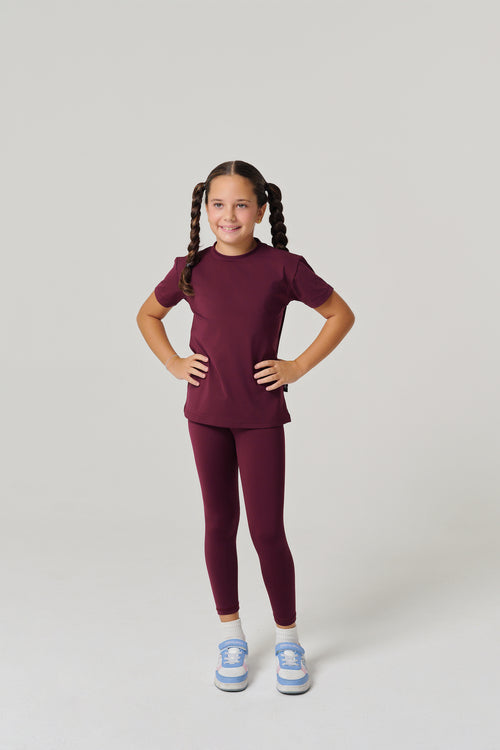 MULU Classic Kids Leggings - Maroon