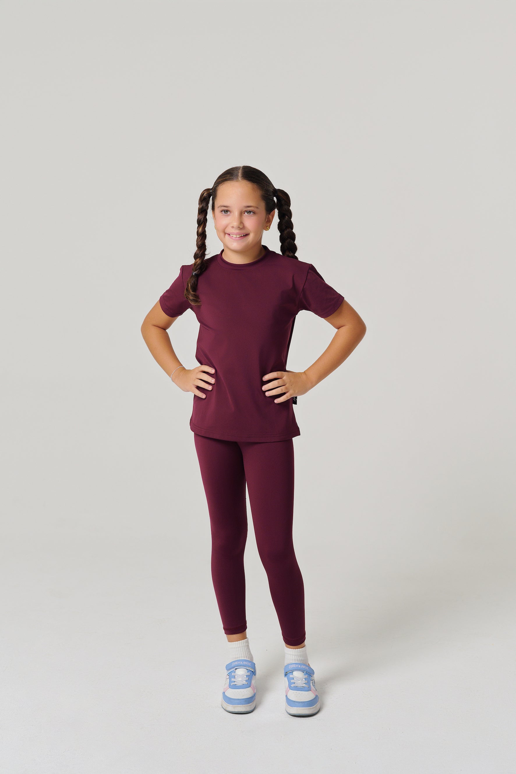 MULU Classic Unisex Kids DryFit T-shirt - Maroon