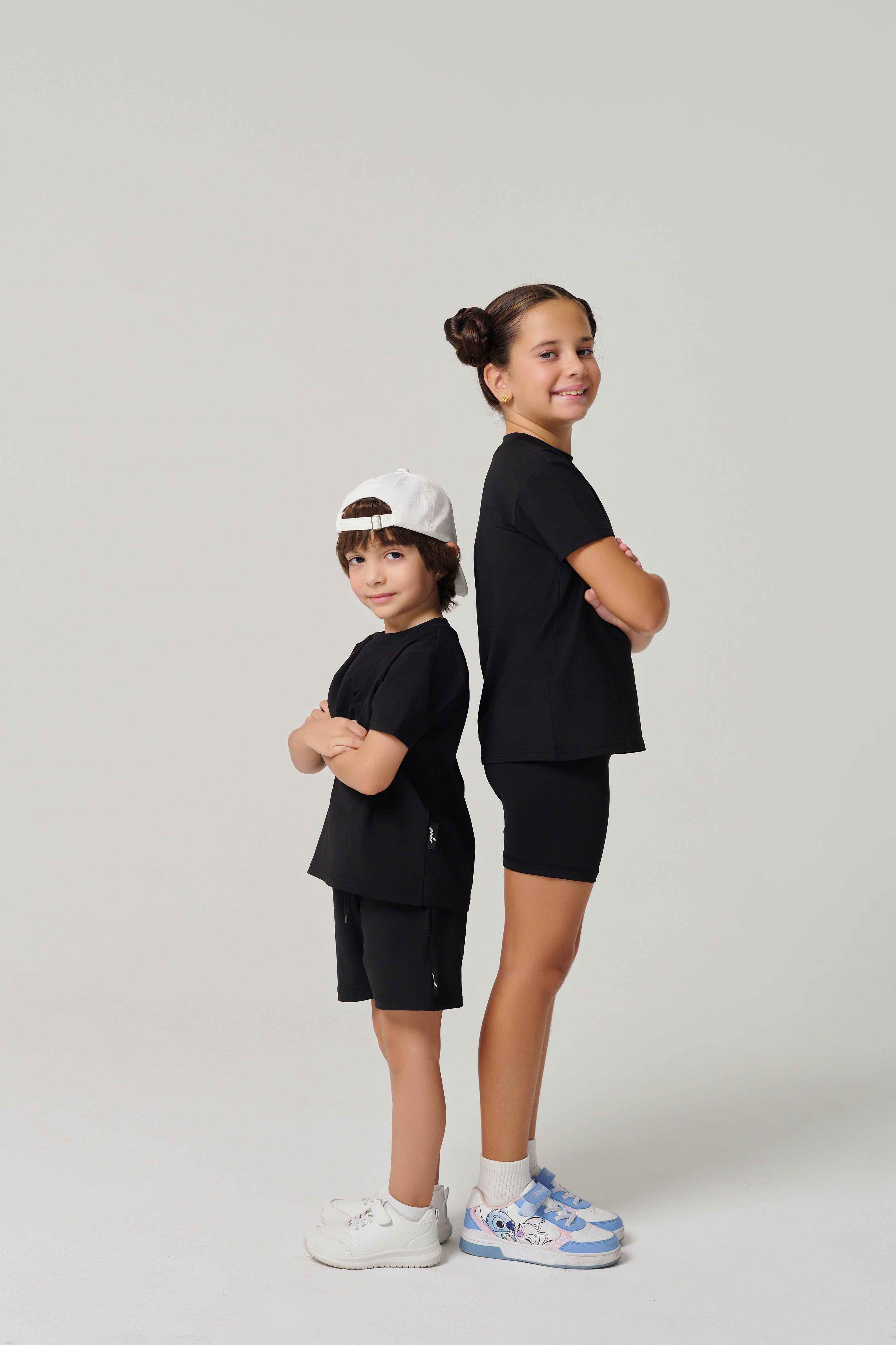 MULU Classic Unisex Kids DryFit T-shirt - Black