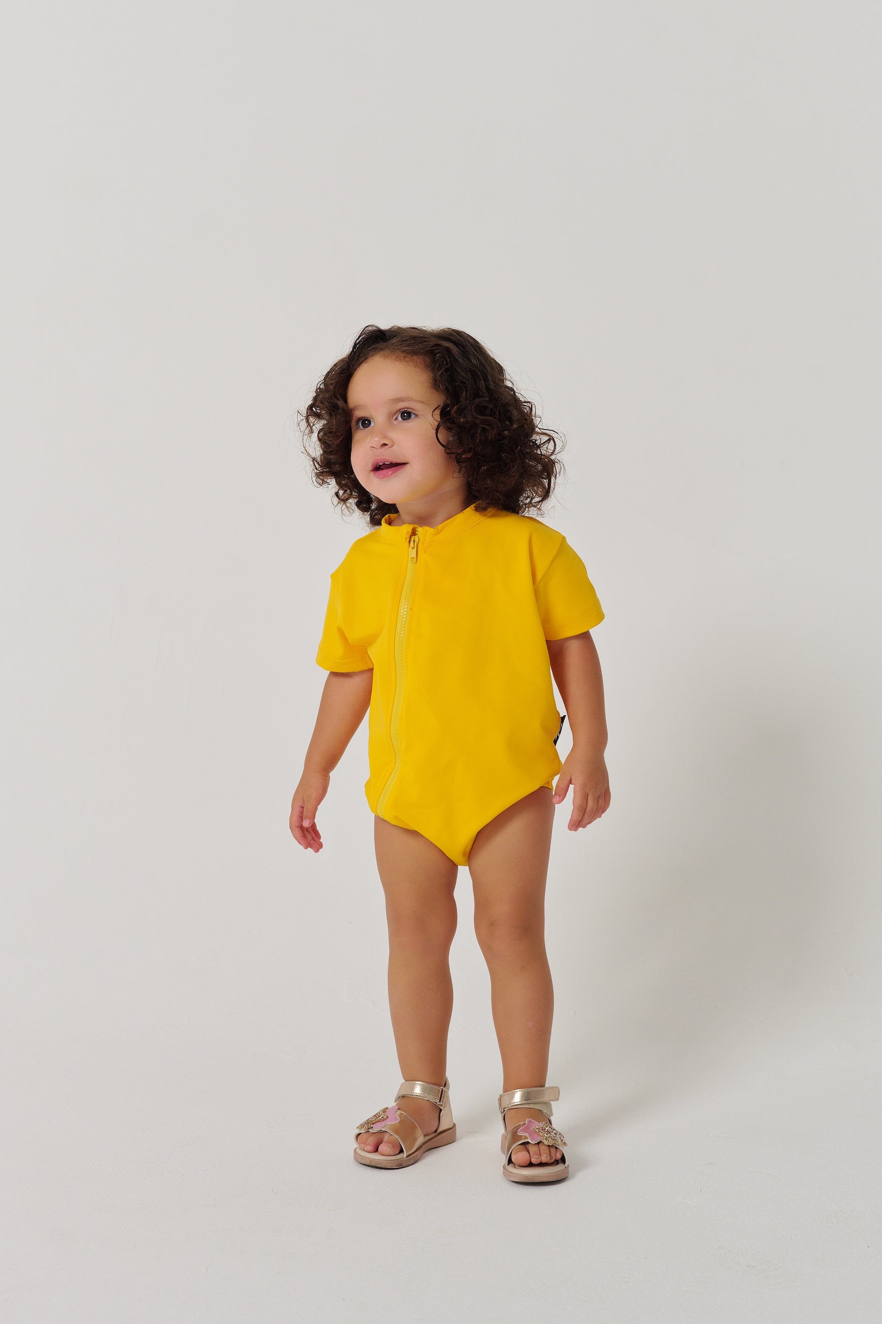MULU Classic Unisex Baby DryFit Romper - Yellow