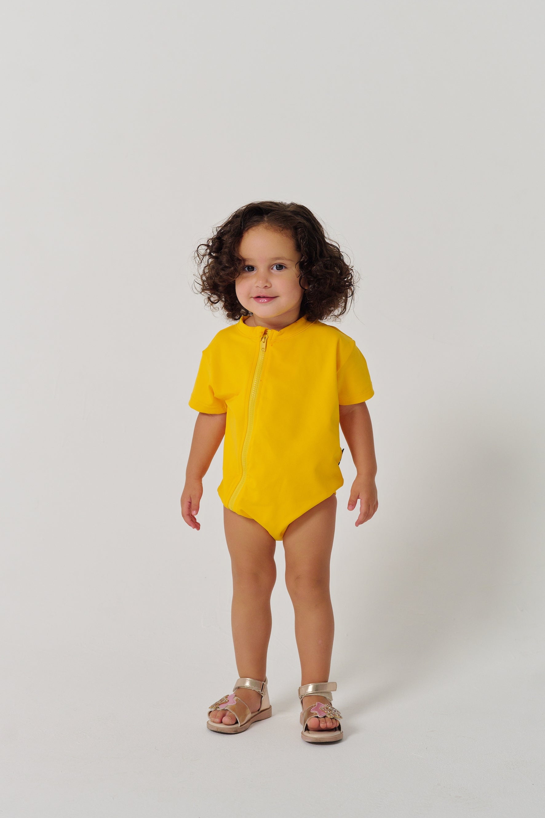 MULU Classic Unisex Baby DryFit Romper - Yellow