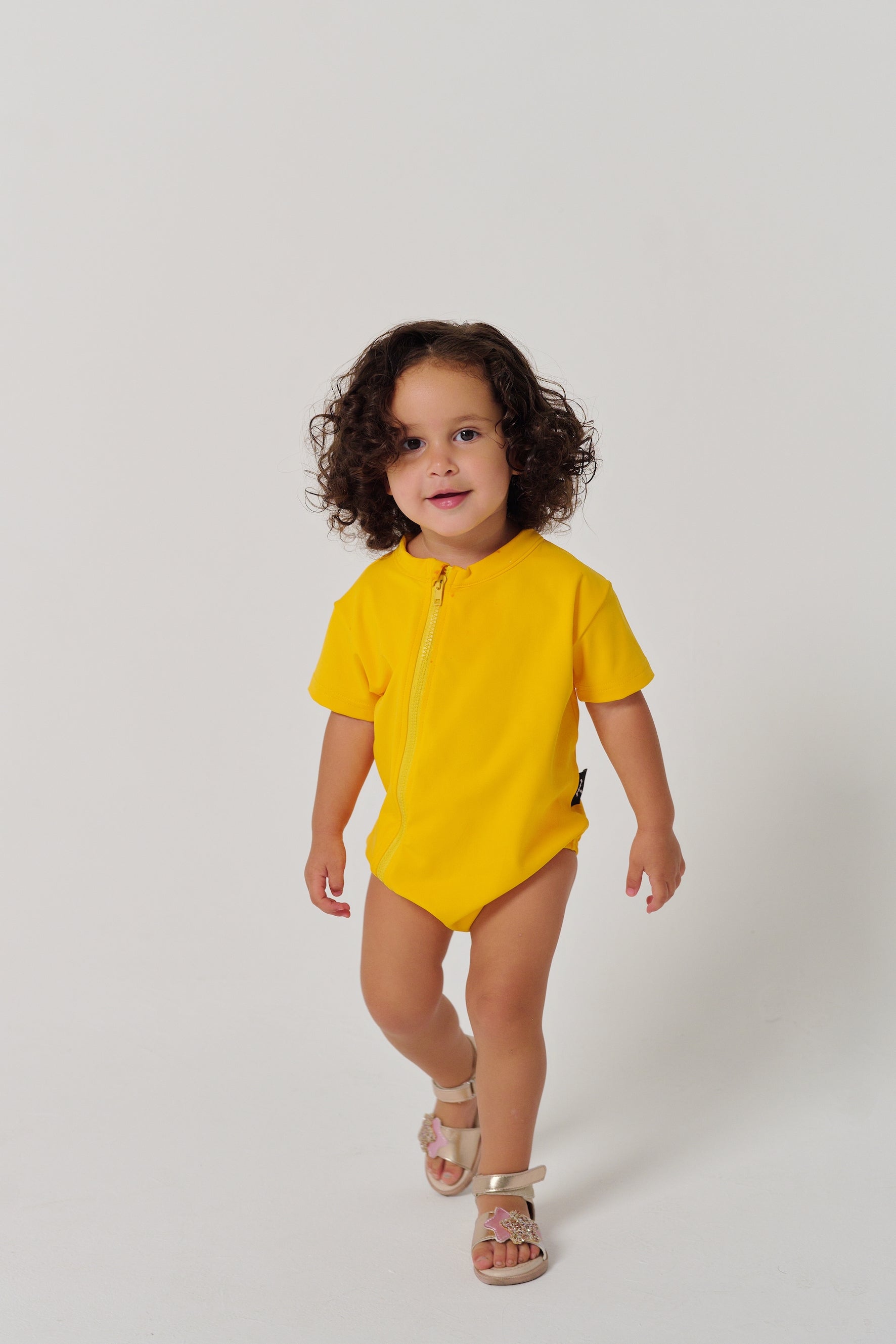 MULU Classic Unisex Baby DryFit Romper - Yellow