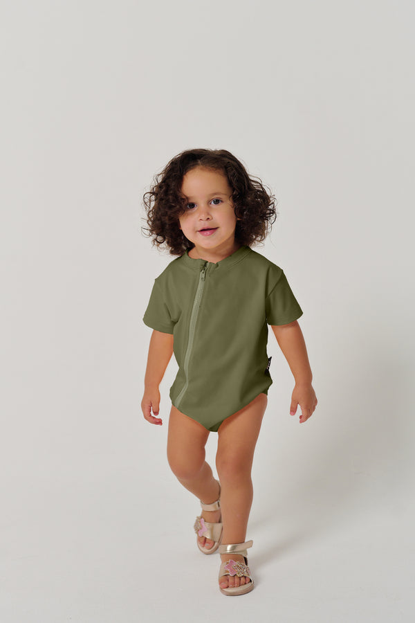 MULU Classic Unisex Baby Romper - Green