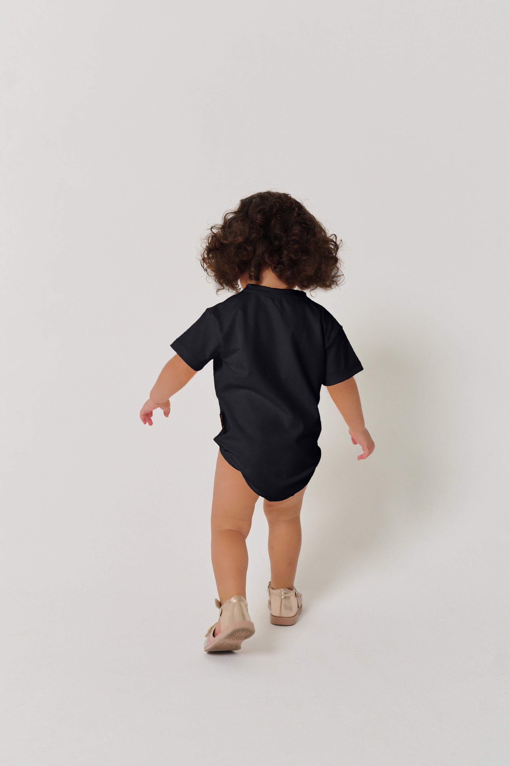 MULU Classic Unisex Baby DryFit Romper - Black