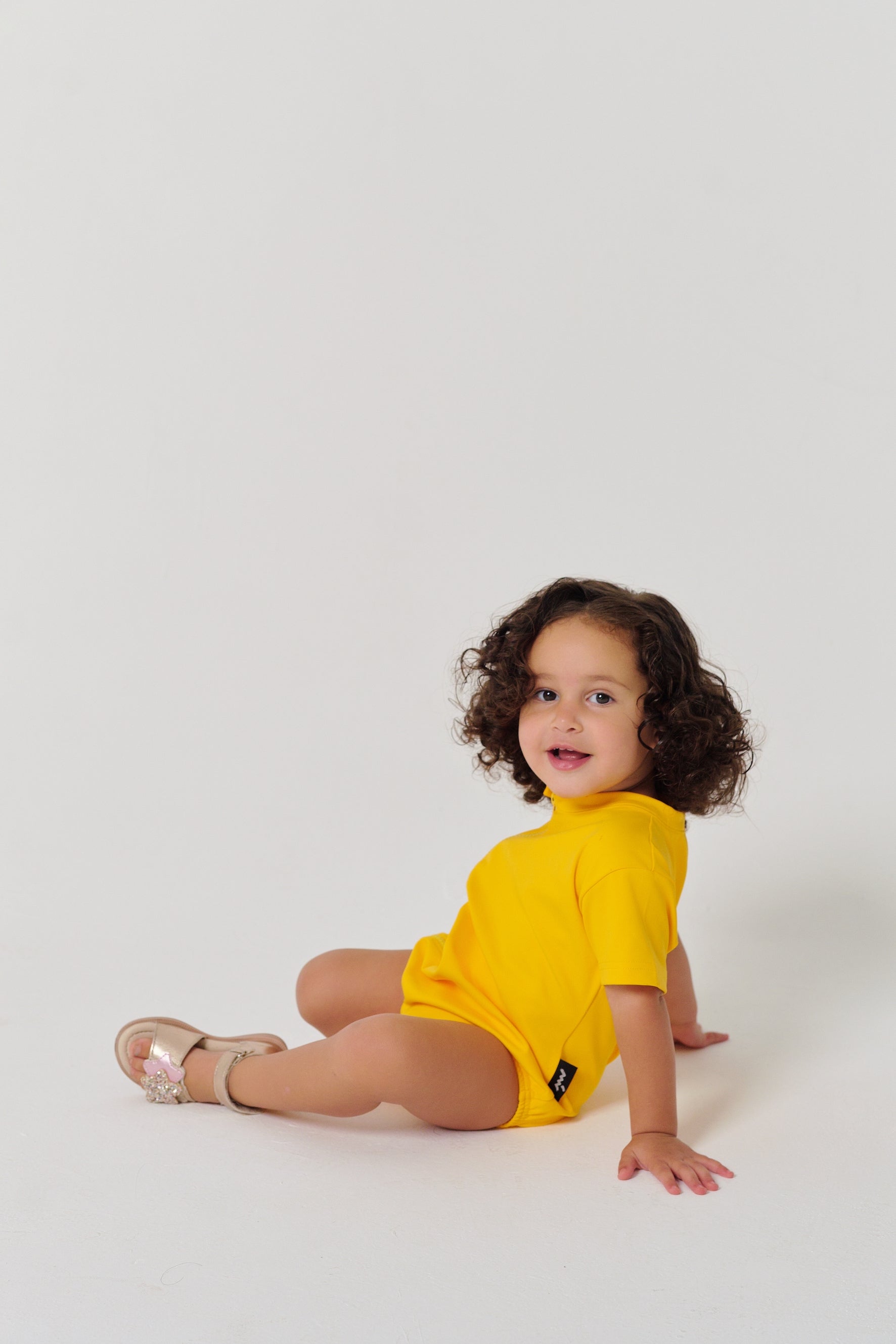 MULU Classic Unisex Baby DryFit Romper - Yellow
