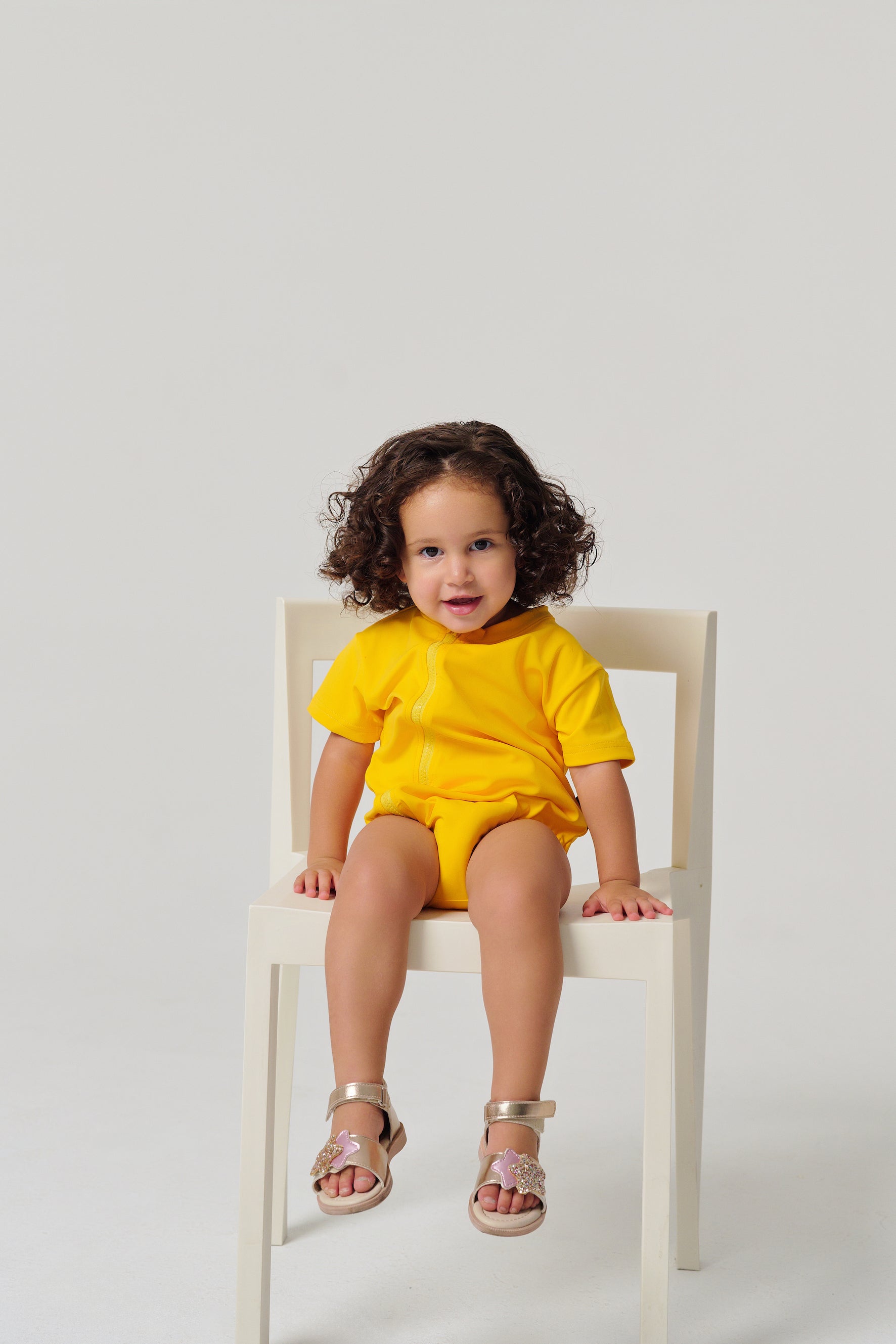 MULU Classic Unisex Baby DryFit Romper - Yellow