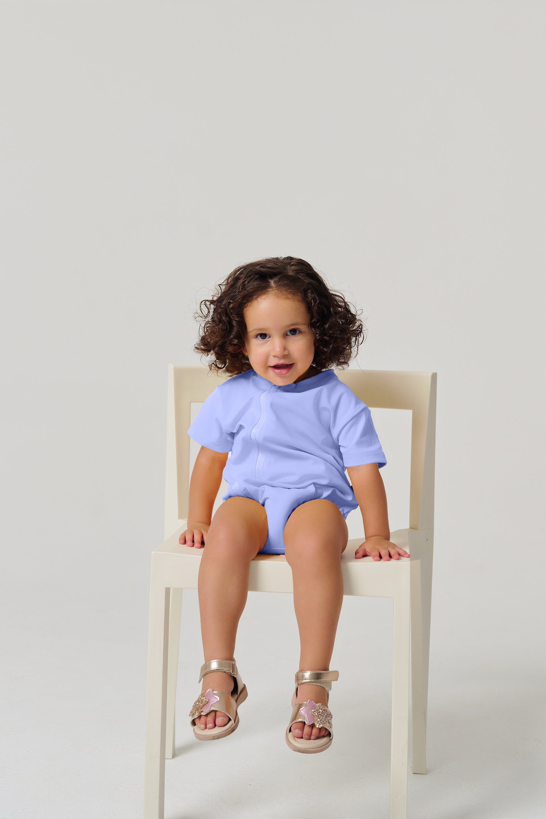 MULU Classic Unisex Baby DryFit Romper - Light Blue