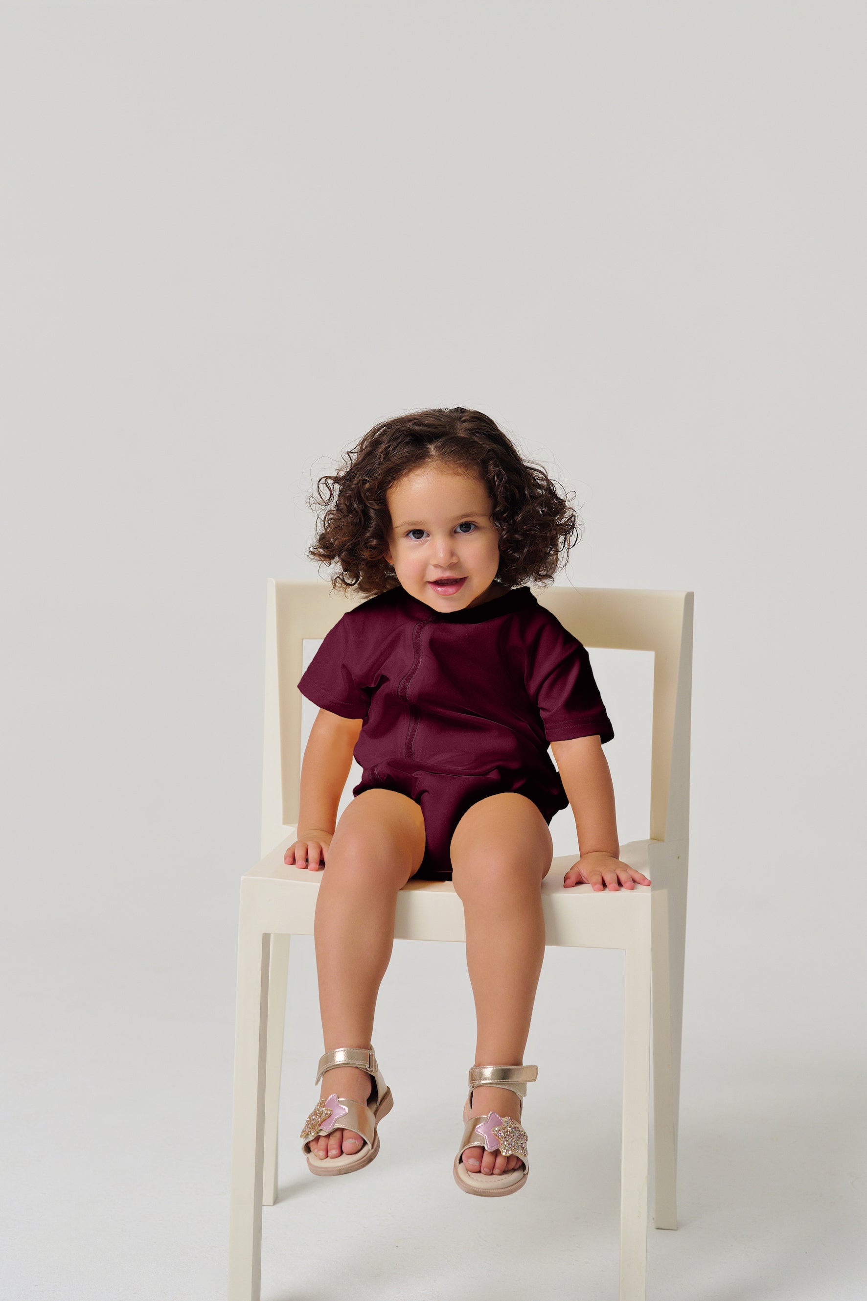 MULU Classic Unisex Baby DryFit Romper - Maroon
