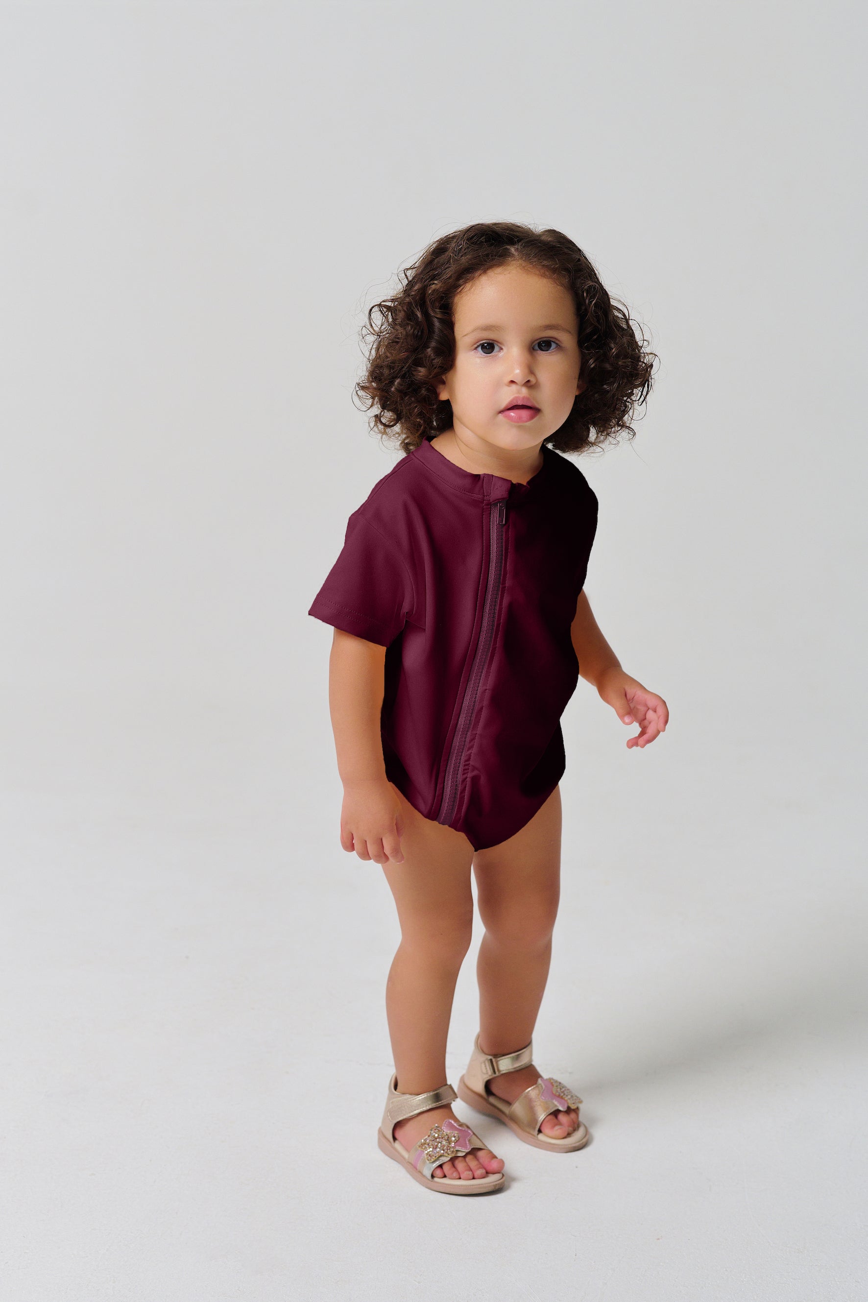 MULU Classic Unisex Baby DryFit Romper - Maroon