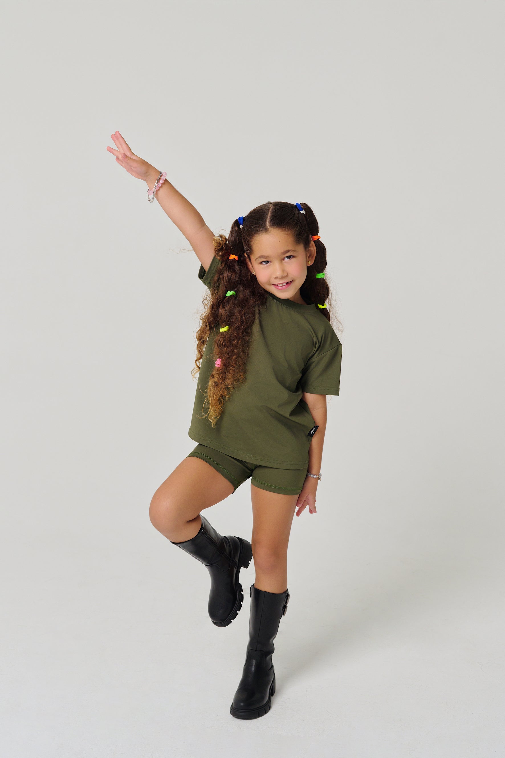 MULU Classic Unisex Kids DryFit T-shirt - Green