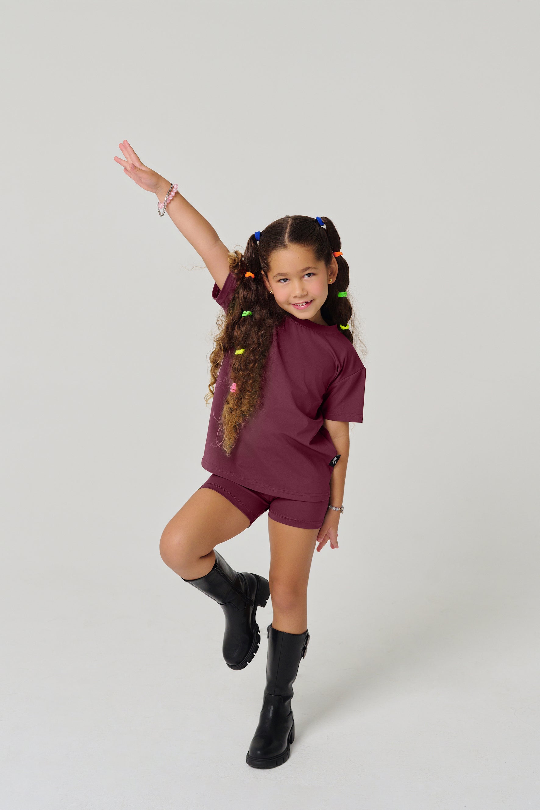 MULU Classic Kids DryFit Bikershorts - Maroon