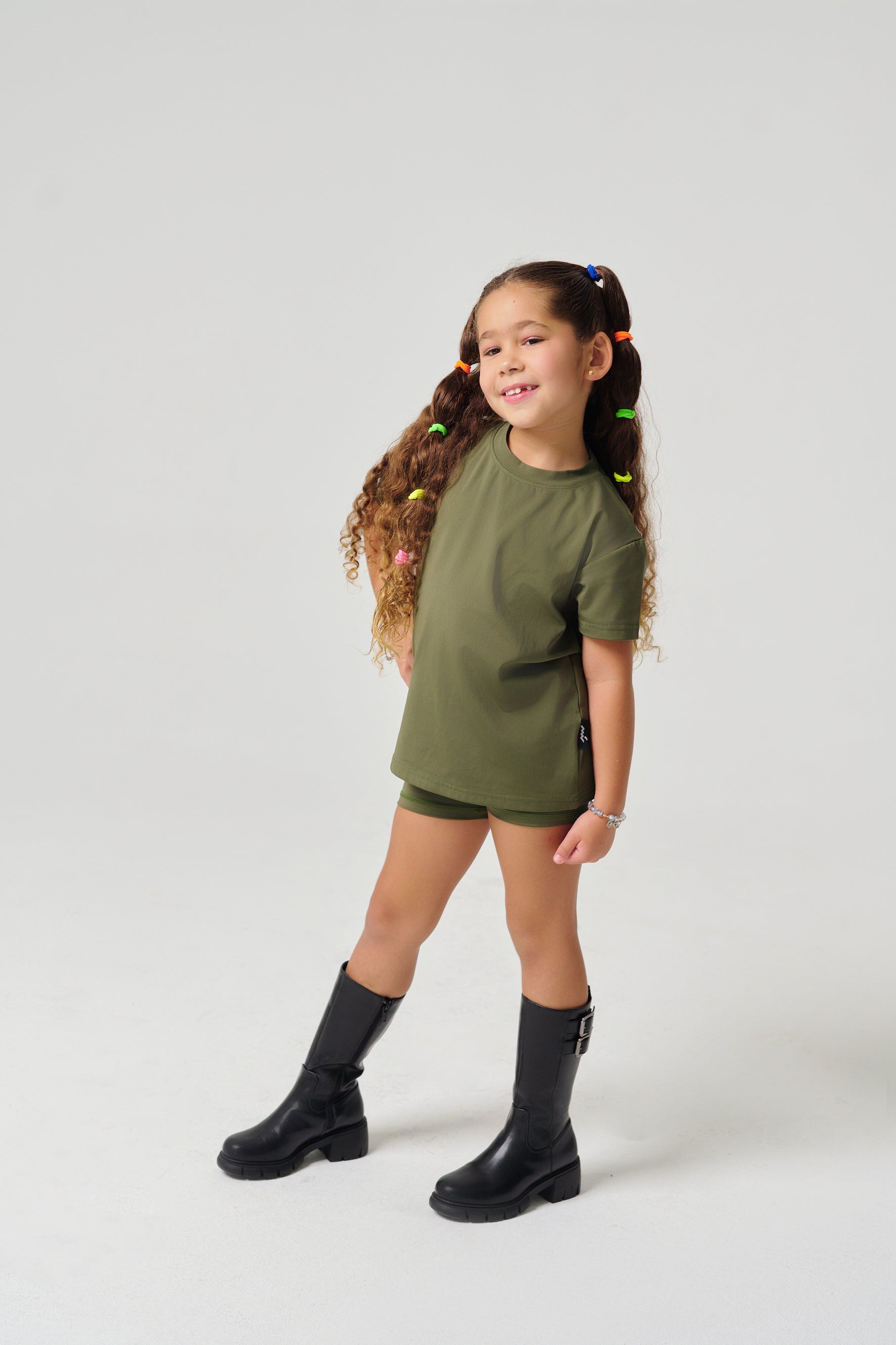 MULU Classic Unisex Kids DryFit T-shirt - Green