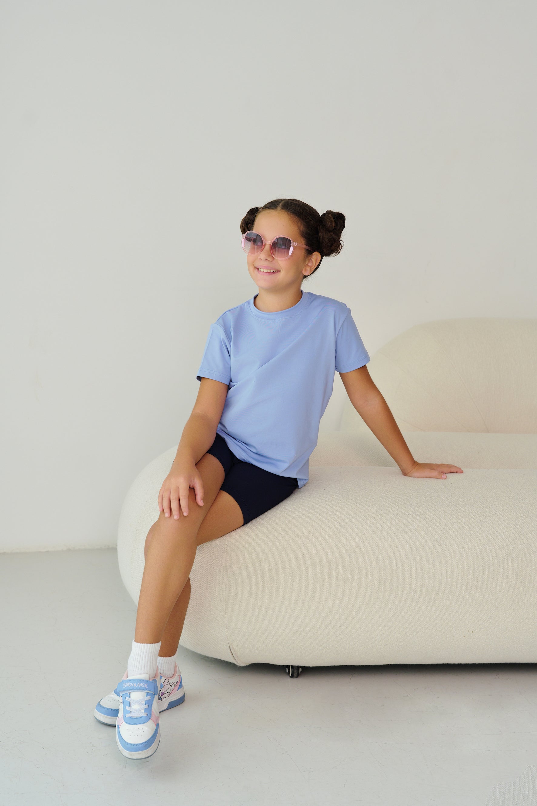 MULU Classic Unisex Kids DryFit T-shirt - Light Blue