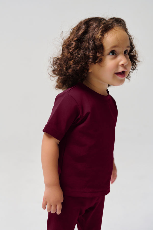 MULU Classic Unisex Baby T-shirt - Maroon