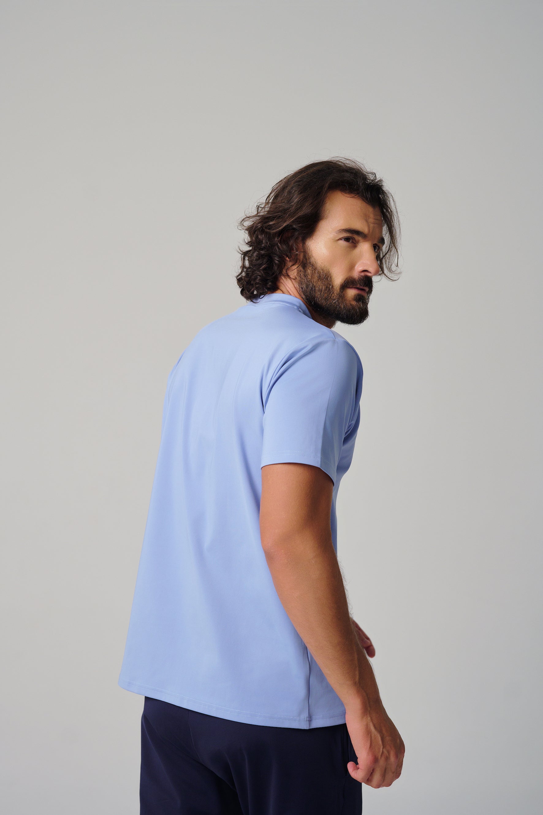 MULU Classic Men's DryFit T-shirt - Light Blue