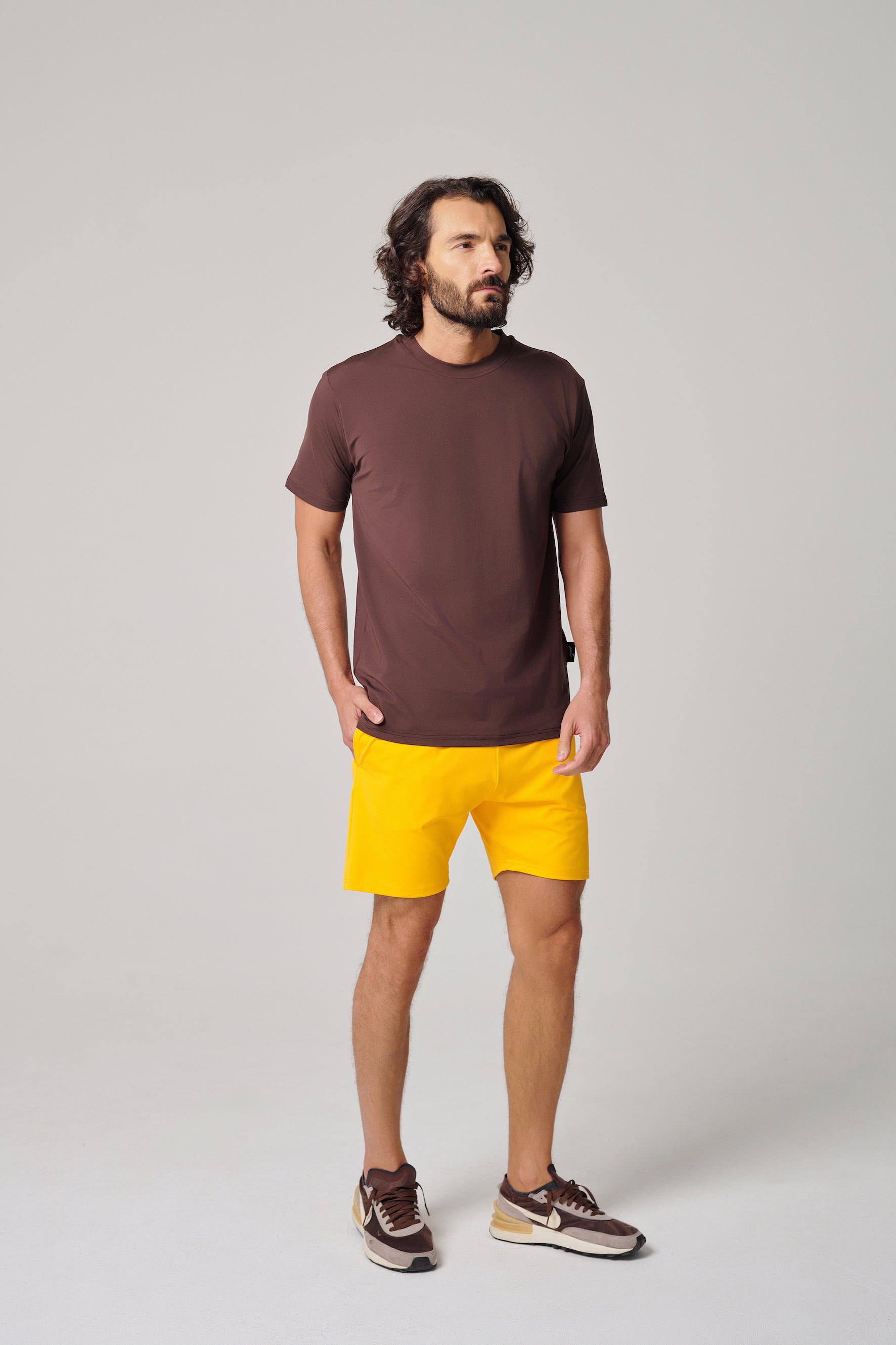 MULU Classic Men's DryFit T-shirt - Brown