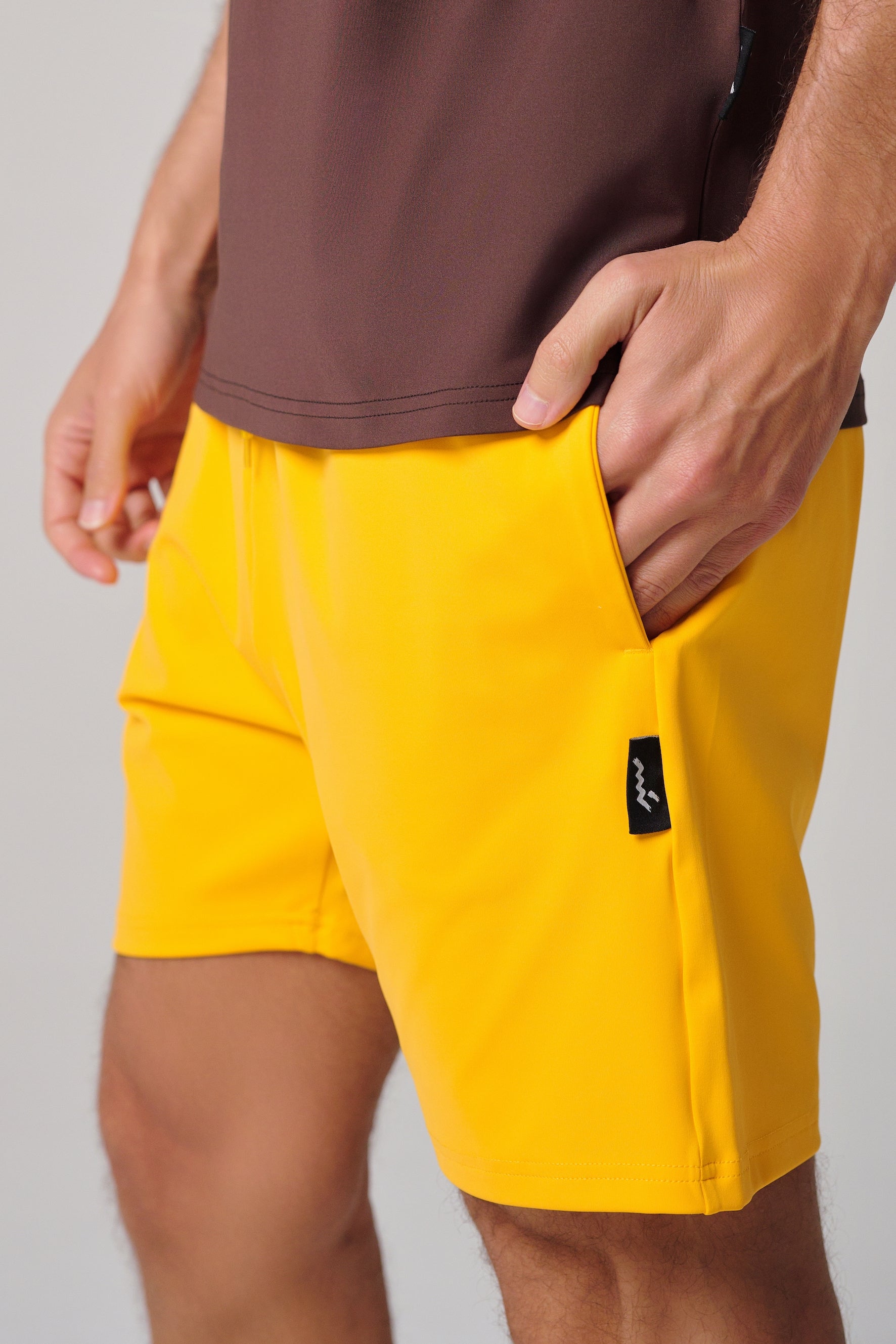 MULU Classic Men's DryFit Shorts - Yellow