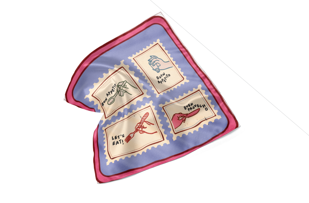 Maly Global Appetite Stamp Scarf