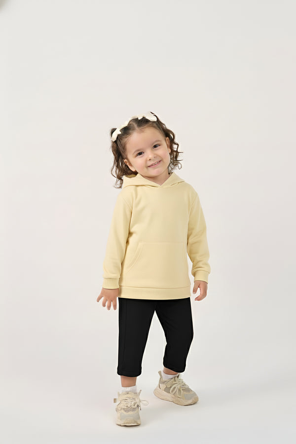 MULU Classic Baby Oversized Hoodie - Eggshell Yellow