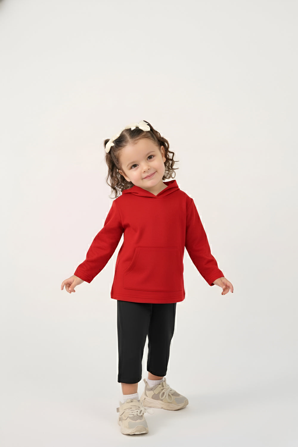 MULU Classic Oversized Kids Hoodie - Red