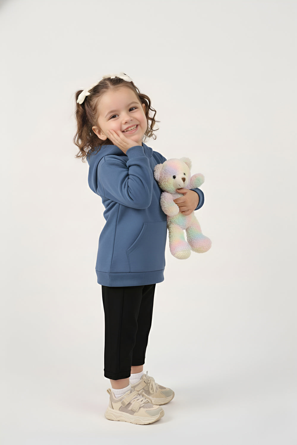 MULU Classic Baby Oversized Hoodie - Teal Blue