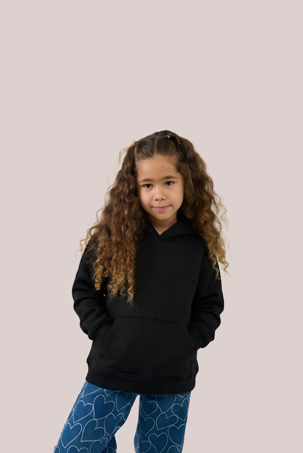 MULU Kids Classic Oversized Hoodie - Black