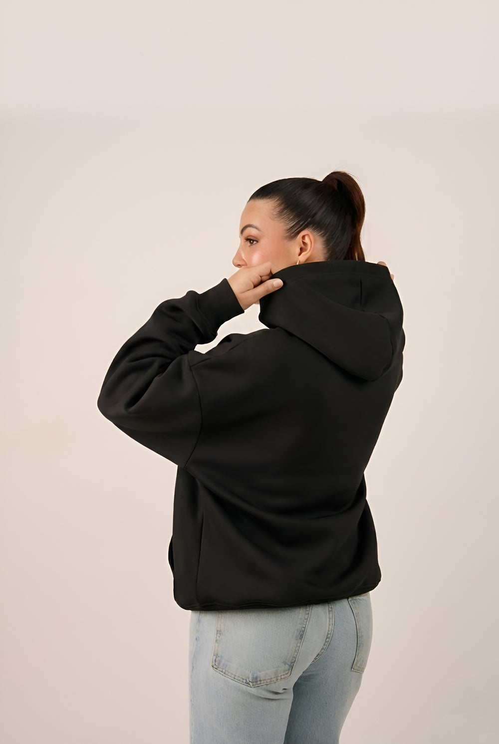 MULU Classic Oversized Hoodie - Black