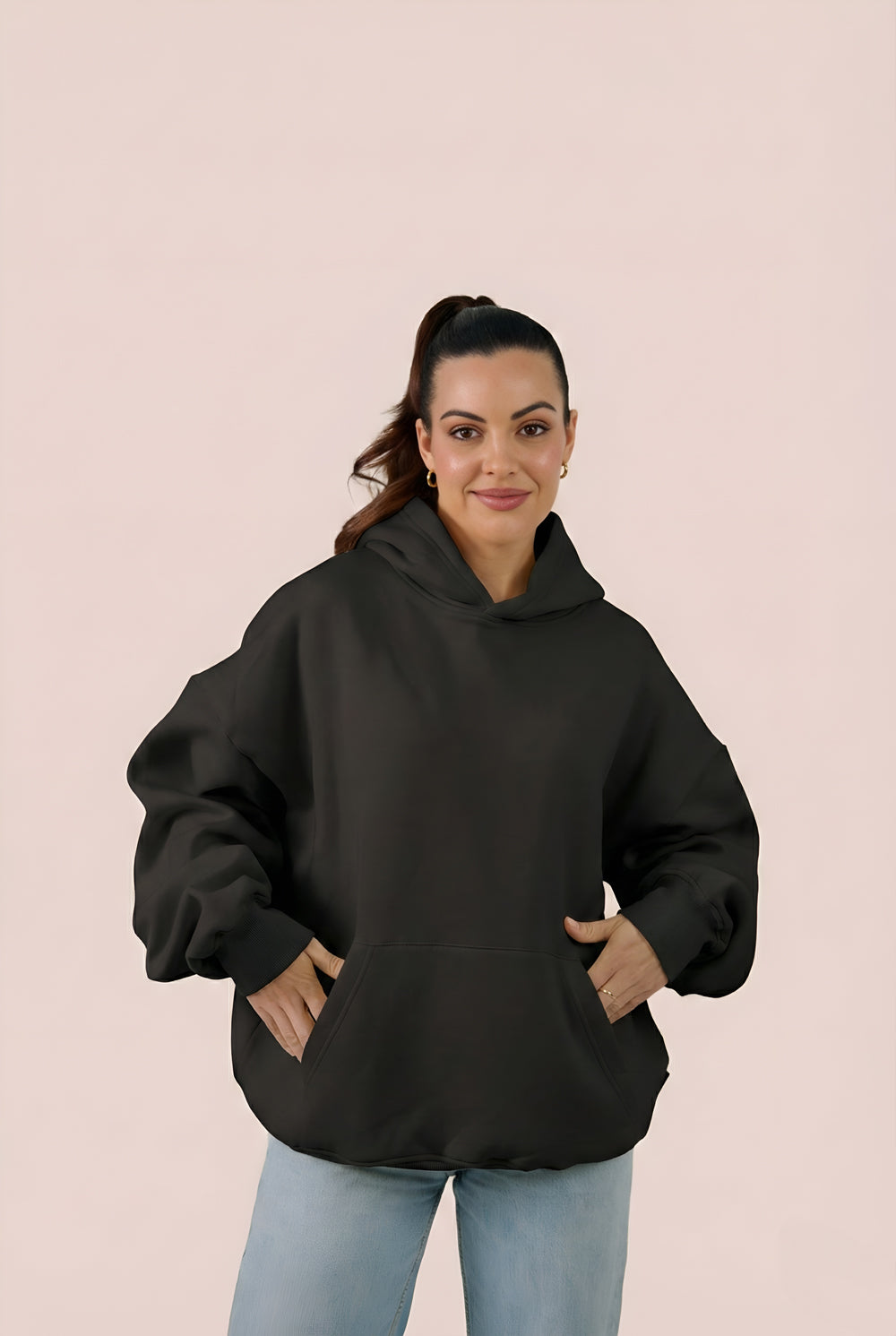 MULU Classic Oversized Hoodie - Black