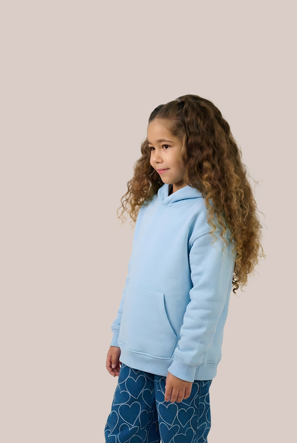 MULU Kids Classic Oversized Hoodie - Baby Blue