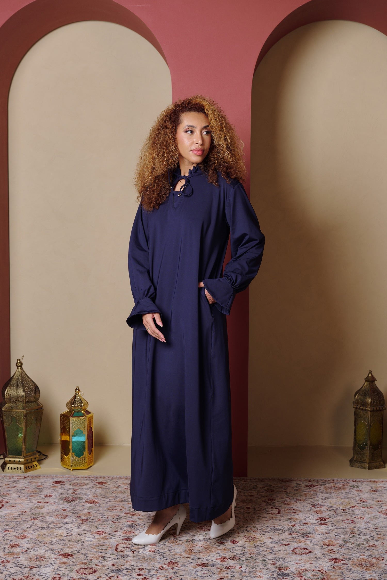 NALA Kaftan - Navy Blue