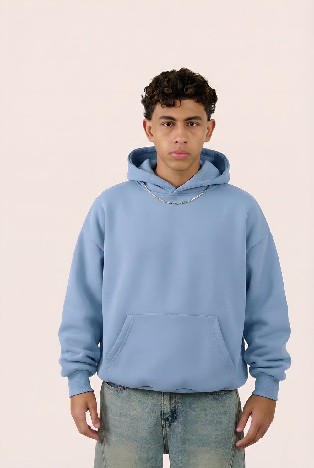 MULU Kids Classic Oversized Hoodie - Baby Blue