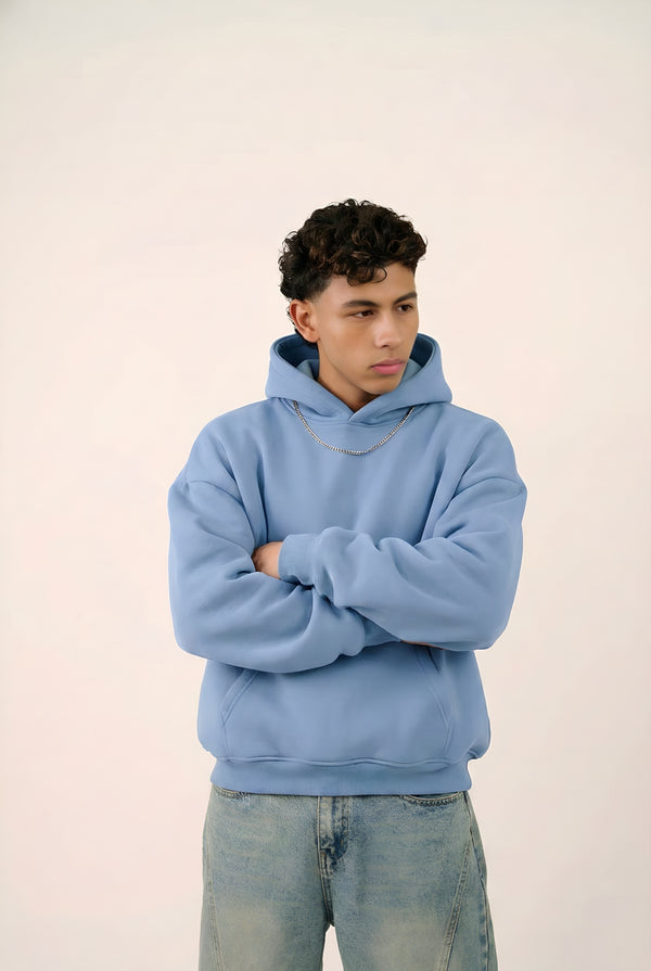 MULU Kids Classic Oversized Hoodie - Baby Blue