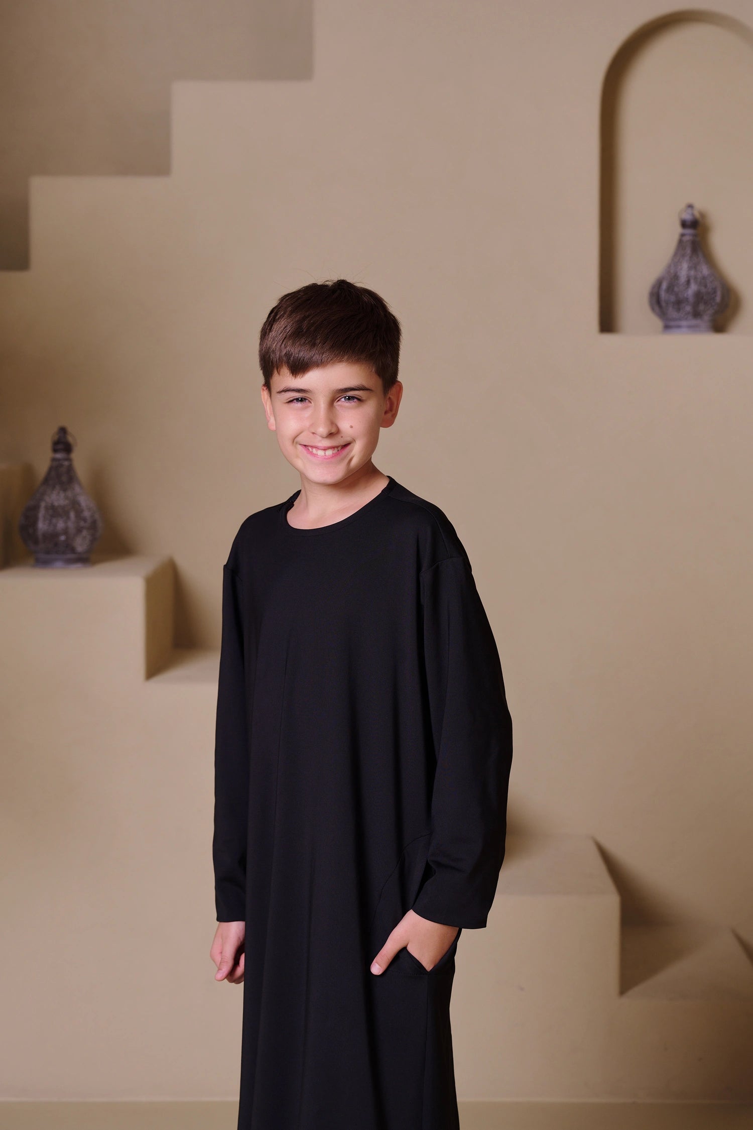 RAYAN Junior Kandura - Black