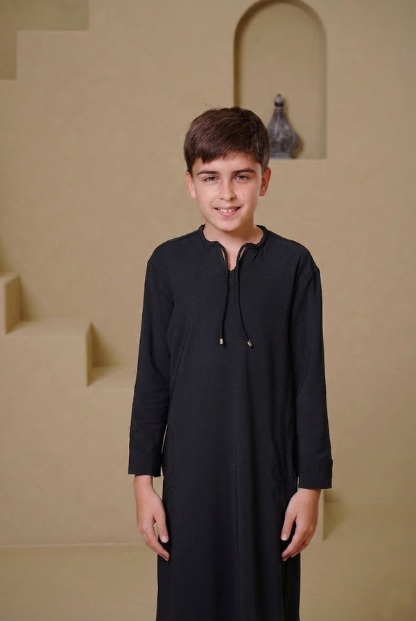 SAHIL Junior Kandura - Black