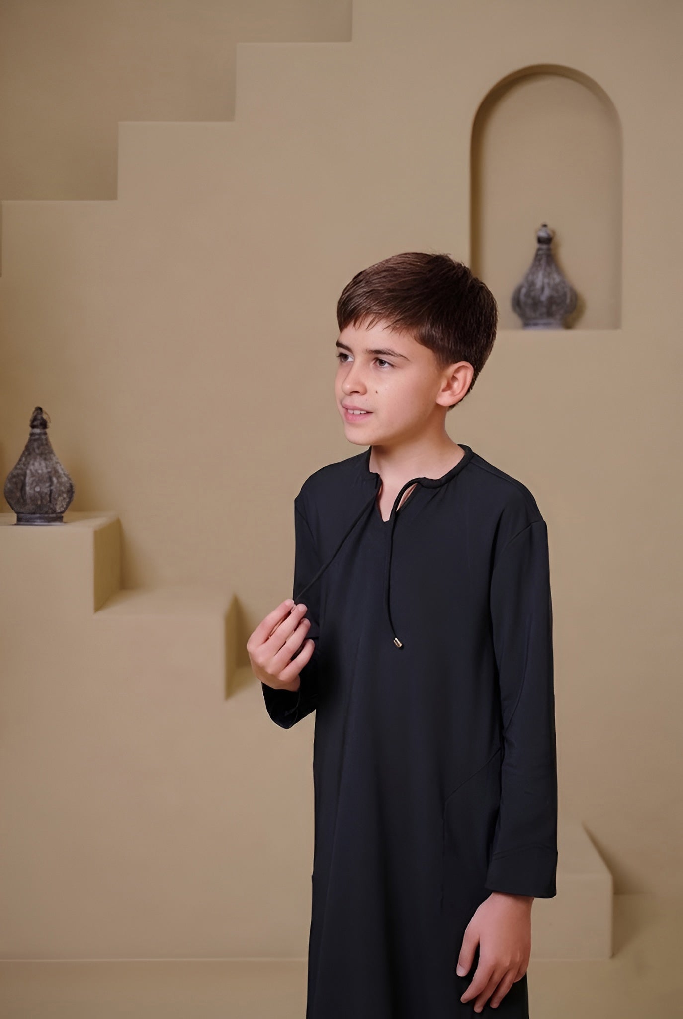 SAHIL Junior Kandura - Black