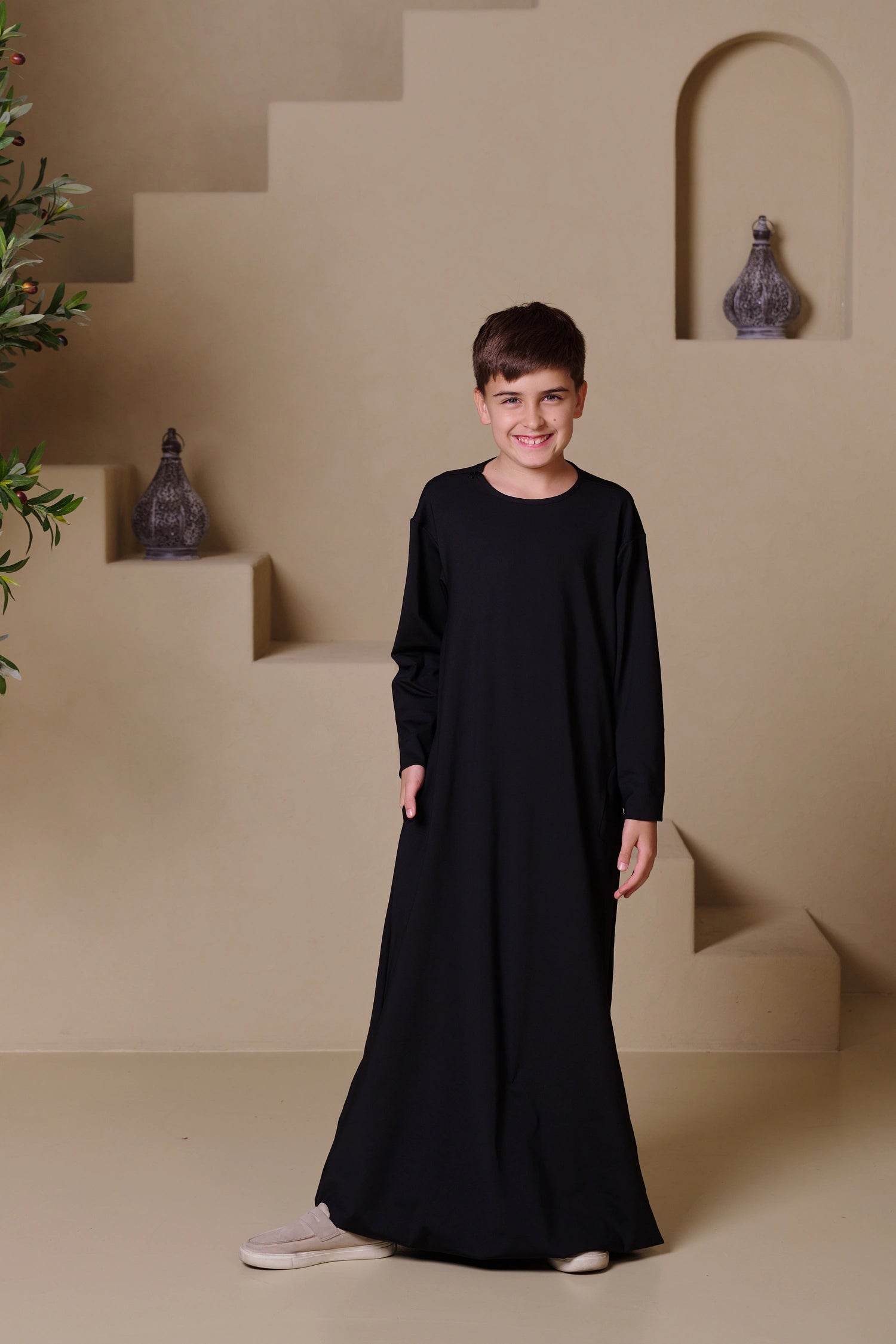 RAYAN Junior Kandura - Black