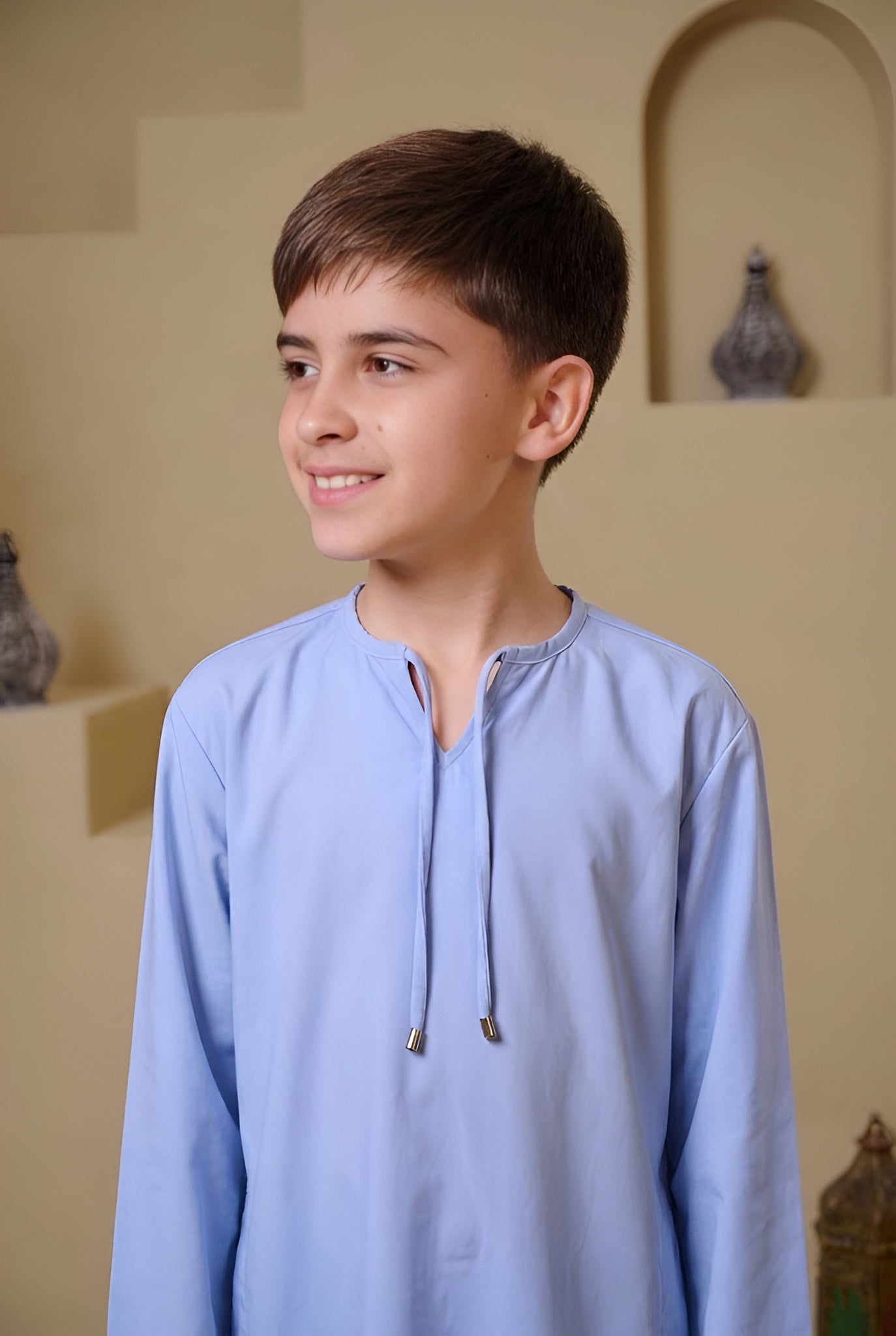SAHIL Junior Kandura - Light Blue
