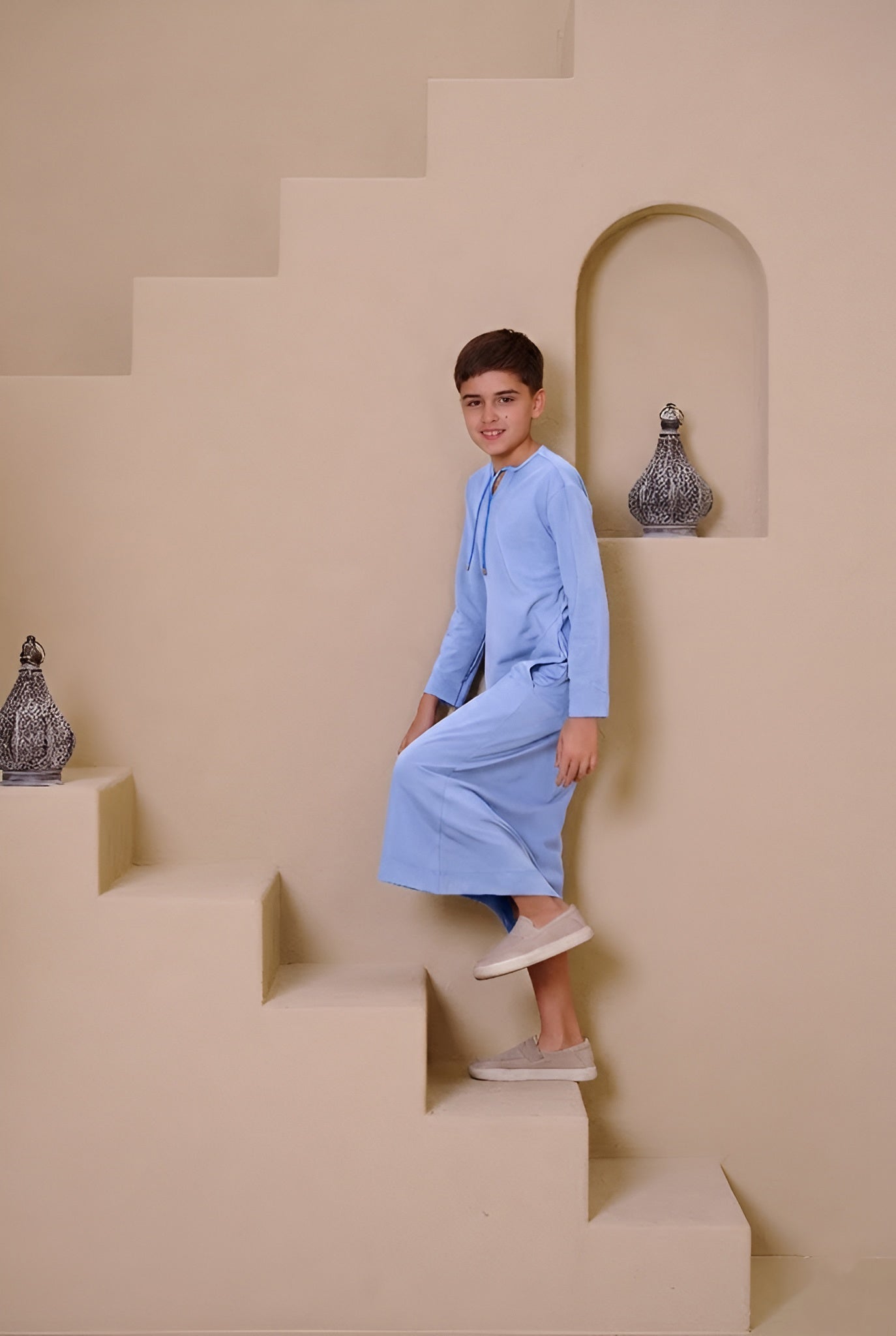 SAHIL Junior Kandura - Light Blue