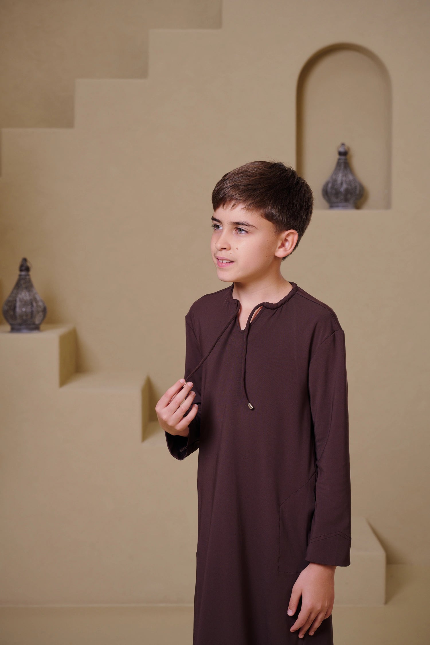 SAHIL Junior Kandura - Brown