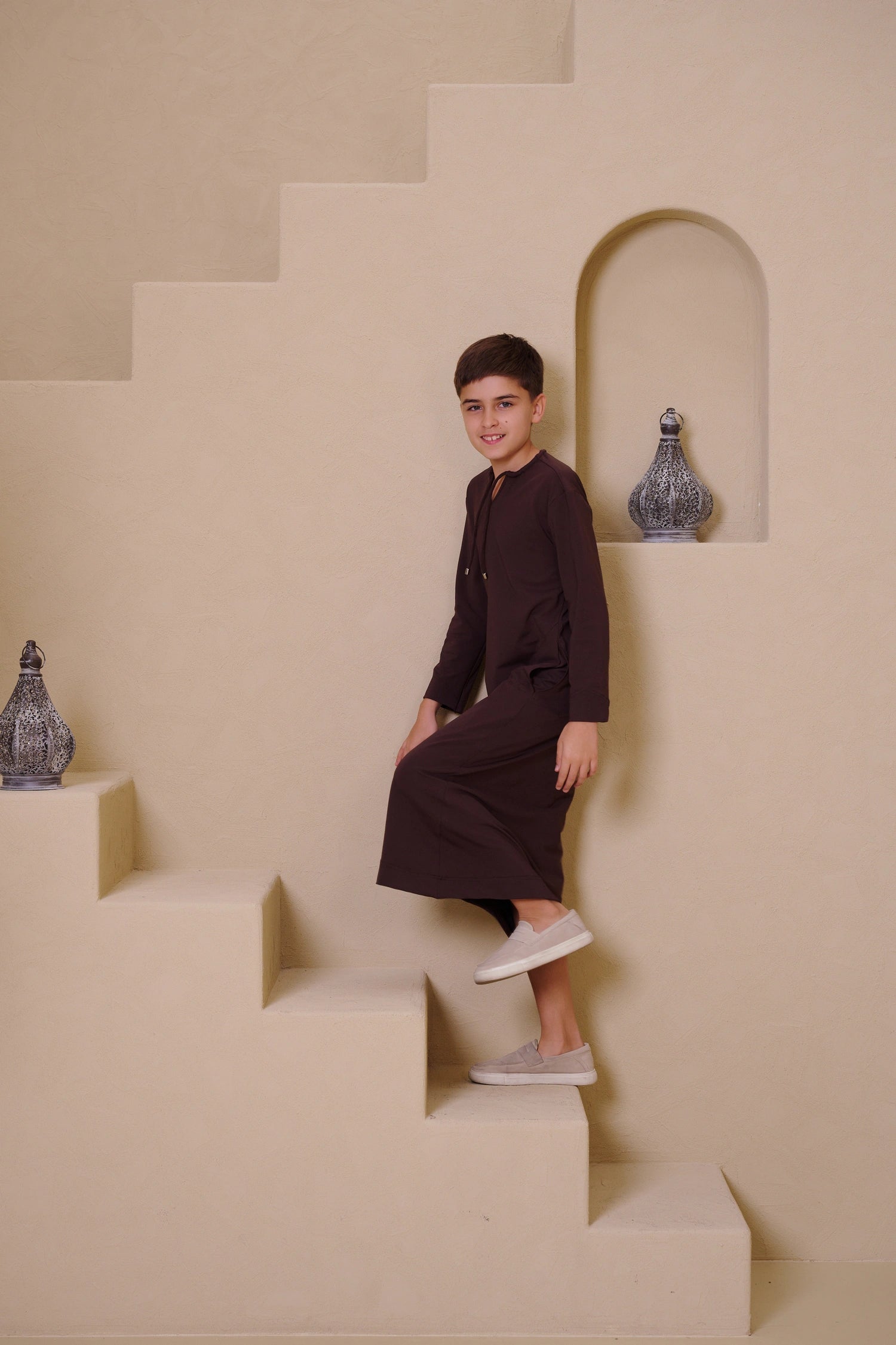 SAHIL Junior Kandura - Brown