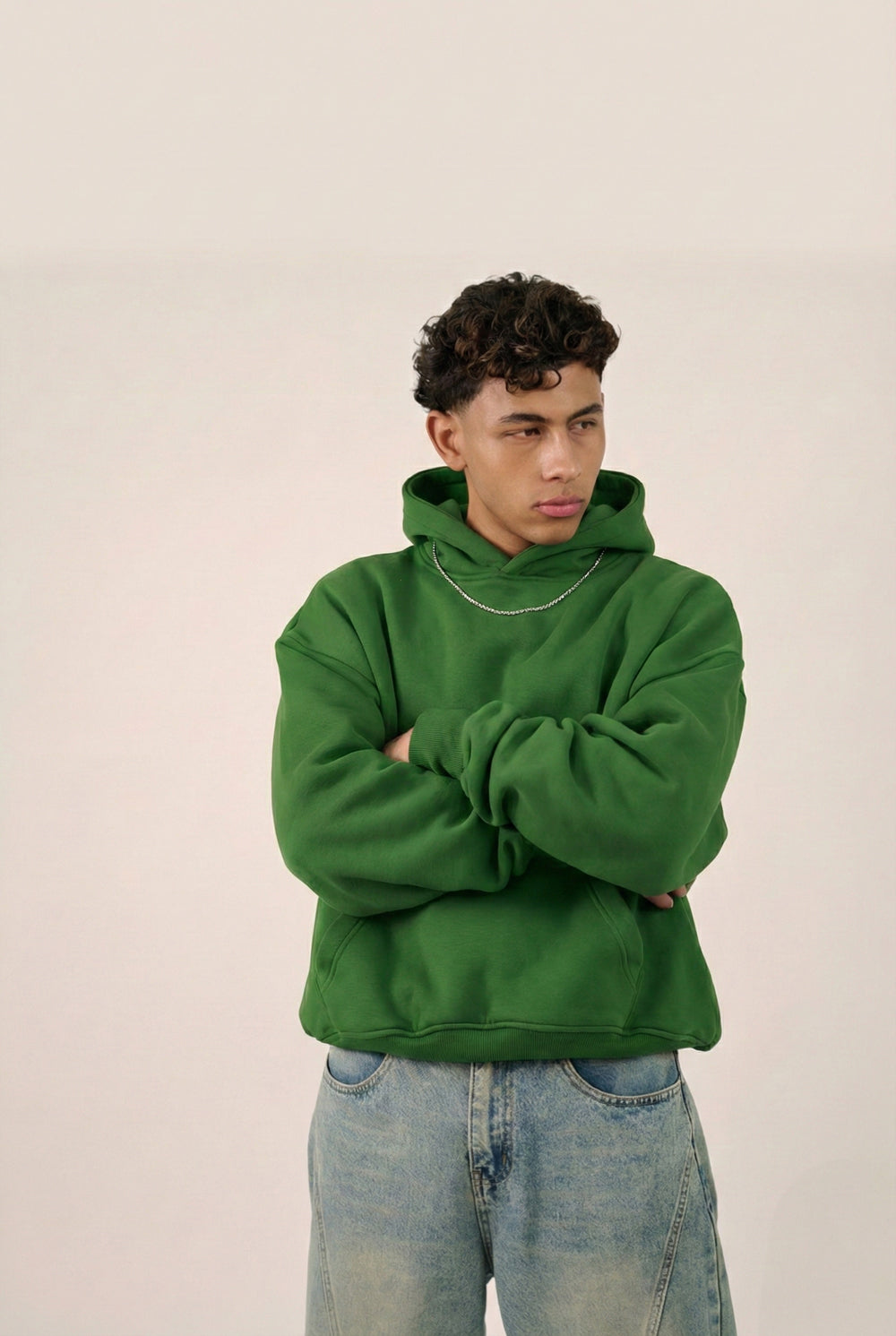 MULU Kids Classic Oversized Hoodie - Green