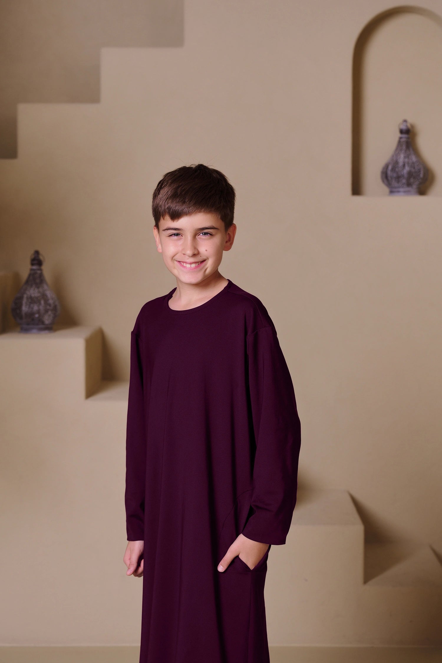 RAYAN Junior Kandura - Maroon